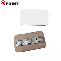 Badge nominatif vierge en MDF pour sublimation DIY, plaque nominative en bois