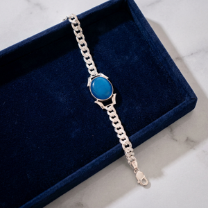 Pulsera de Plata de Ley 92.5 para Hombre, con Cristales y Diamantes de Imitación, 45g - Product Image 3