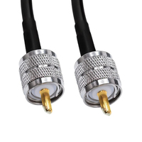 Conectores y Adaptadores Coaxiales UHF PL259 SO239 de Estilo Duradero para Sistemas de Antena de Radio VHF UHF, Cable Coaxial RG58 RG8X LMR400