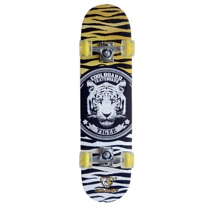 JIESEN ST-032 Skateboard de rue personnalisé double rocker, placage en bois d'érable, <span class=keywords><strong>film</strong></span> de transfert thermique, 4 roues en PU couleur claire, ABEC-9 Chrome - Product Image 3