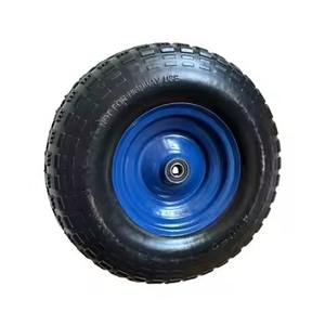 Roues pivotantes anti-crevaison en mousse de polyuréthane PU 13 \ "x4.00-6 pour chariot de jardin utilitaire, remorque, chariot - Product Image 2