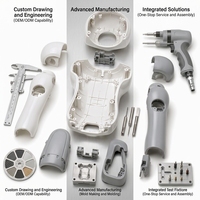 Pièces de coque de robot moulées par injection sur mesure, boîtier de robot humanoïde de service en plastique technique PC ABS, OEM