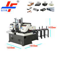 Scie à ruban automatique CNC avec alimentation de précision servo et serrage hydraulique pour la découpe par lots de barres rondes et tuyaux en acier au carbone
