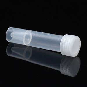 Tubo Criogénico Tamayasu de 19 ml, Esmerilado, Graduado, de Plástico Grueso con Tapa de Rosca para Uso en Laboratorio - Product Image 1