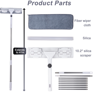 Dooso, superventas, disponible en <span class=keywords><strong>ambos</strong></span> <span class=keywords><strong>lados</strong></span>, escobilla de goma de varilla larga, limpiador de ventanas, limpieza para limpieza de vidrios de automóviles - Product Image 4