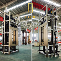 Ascenseur panoramique circulaire sans salle de machine pour usage domestique, entièrement en verre