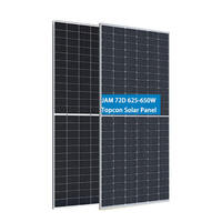 Panneaux solaires JA Solar Tier 1 DeepBlue 4.0 Pro 630W 640W 650W N-Type TOPCon Mono Bifacial Double Verre Modules JAM72D42/LB pour Projets