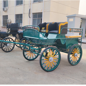 Chariot miniature à deux roues personnalisé pour chevaux, chariot de marathon pour poney/ chariot d'entraînement pour chevaux, <span class=keywords><strong>4</strong></span> passagers, Surrey - Product Image 3