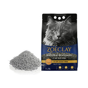 XINGMEI Ecologisch, stofarm, 99% stofvrij, zeer absorberend, snelklonterende bentoniet kattenbakvulling 5KG - Product Image 1