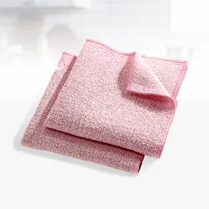 Wholesale custom 300gsm Fancy Yarn Scrubbing Microfiber Absorbent Dish Kitchen Towel