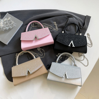 Sac à main rétro brillant pour femme 2026 – Nouveau sac bandoulière tendance texturé petit format carré – Sac à main tendance