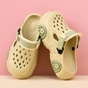 <b>Clogs</b> For Men And Women Summer Thick Soled Breathable EVA Outdoor Sandals White Fruit Green Black Gray 36 45 - Product Image 2
