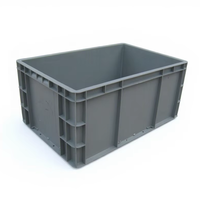 Caisse en plastique empilable, colorée, durable, écologique, étanche, de taille automobile, conforme aux normes européennes, 600*400*280mm