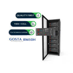 GOSTA RM50H 48V 51.2V 5KWH 51.2V 48v服务器机架高压高密度缺电农村备用发光二极管袋电池 - Product Image 6