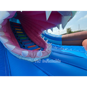 <span class=keywords><strong>Toboggan</strong></span> <span class=keywords><strong>gonflable</strong></span> commercial en forme de requin avec <span class=keywords><strong>piscine</strong></span> et château <span class=keywords><strong>gonflable</strong></span> combinés pour enfants, idéal pour les aires de jeux extérieures et les entreprises de location - Product Image 6