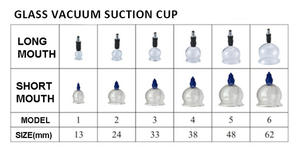 طقم علاج زجاجي عالي الجودة مكون من 8 قطع لعلاج الحجامة - Product Image 5