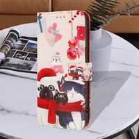 Avec Lanyard Wallet Flip Christmas Leather Mobile Phone Case pour Redmi Note 14 Pro Plus 15C K80