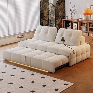 Modern Convertible Home <strong>Office</strong> <strong>Sofa</strong> <strong>Bed</strong> Tufted Fabric Corner Extendable Living Room Folding <strong>Sofa</strong> Cum <strong>Bed</strong> - Product Image 1