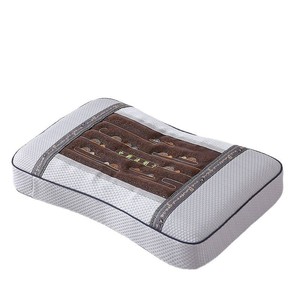Oreiller en mousse à mémoire de forme à graines de Cassia et soie glacée, rectangulaire 35x55cm, rafraîchissant pour le sommeil, soutien de la colonne cervicale, utilisation en dortoir - Product Image 5
