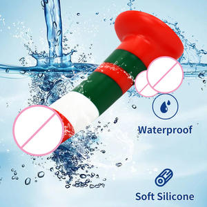 HM Милые силиконовые красочные фаллоимитаторы для взрослых игрушки фаллоимитатор для женщин мужчин рождественские подарки игрушки петух - Product Image 2