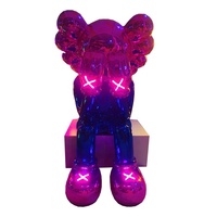 Nouveau design personnalisé Statue d'ours en fibre de verre électrolytique légère pour la décoration de la maison du bureau du centre commercial