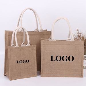 Bolsa de Yute Reutilizable para Compras, Viajes y Supermercado, con Logotipo Personalizado, Laminada, para Regalos Promocionales - Product Image 1