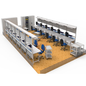 Detall светодиодная сборка Заводская ESD настольная Электроника workbench металлический стол инструмент шкаф рабочая станция - Product Image 4