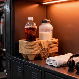 Portavasos Desechable Estándar de EE. UU. con 1/2/4/6 Ranuras, Bandeja de Papel, Porta Bebidas Sostenible para Cadenas de Comida Rápida - Product Image 5