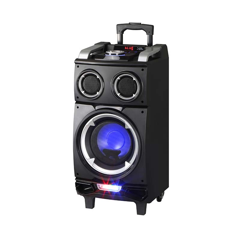 Линге НЧ-динамик 8'x1 60 Вт LG-8101B бас портативный динамик караоке беспроводные колонки с колесами и чемодан на колесиках для