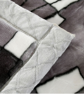 Coperta Raschel stile per l'inverno caldo peluche pesante Logo personalizzato tessuto 100% poliestere coperta moderna Super morbida brillante senza fine - Product Image 5