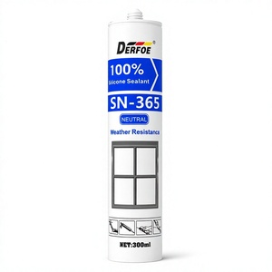 Sellador de Silicona Neutro DERFOE SN365 300ml Adhesivo de Grado de Construcción - Product Image 1