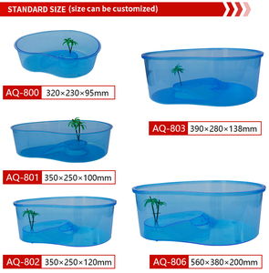 PVC Reptile <span class=keywords><strong>Tortue</strong></span> Habitat Écrevisses Aquarium en plastique <span class=keywords><strong>tortue</strong></span> fish Tank Pour Petit Animal - Product Image 4