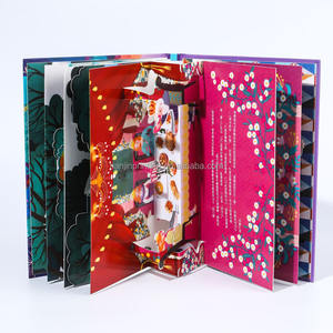Cutomizaton fabricación a todo Color ambiental soja tinta impresión tablero personalizado solapa libros para niños Pop Up 3D <span class=keywords><strong>libro</strong></span> - Product Image 6