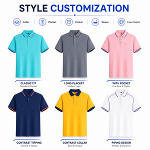 Polo de Alto Rendimiento Personalizado para Hombre, 180g, Secado Rápido, Camisa de Golf, Marca Privada, Uniforme Corporativo para Equipos, Venta al Por Mayor, Logotipo OEM - Product Image 4