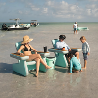 Chaise de canapé plate-forme flottante, gonflage rapide, bord de mer, natation, point de goutte d'eau