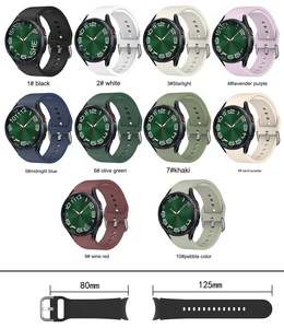 Nueva Correa de Repuesto de Silicona de 20 mm para Reloj, Compatible con Hebilla de Liberación Rápida, Conectores Curvos, Correa Deportiva Suave - Product Image 6