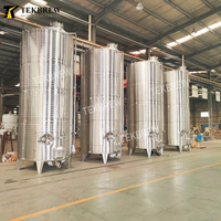 Équipement de vignetterie TEK Machinery, cuve en acier inoxydable pour vin 500L, cuves inox pour vin 1000 litres, cuve de stockage du vin
