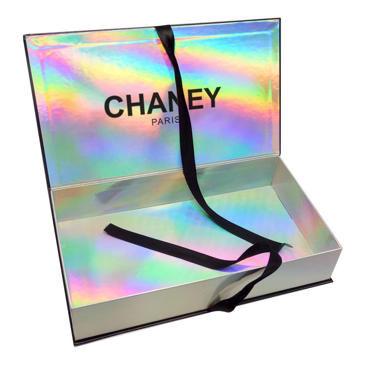 Custom Logo Magnetic Gift Paper Box Hard Cardboard Luxury Folded Packaging Black Folding Rigid Box