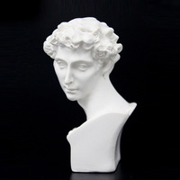 Mini statue de buste romain grec et sculptures en résine pour décor/cadeaux/dessin
