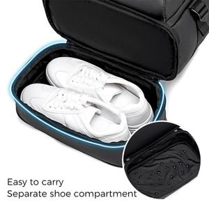 Sac à dos de voyage décontracté pour hommes compartiment à chaussures indépendant multifonctionnel de grande capacité sac pour ordinateur portable 16 pouces étanche PC - Product Image 4