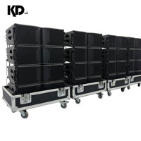 Haut-parleur professionnel Line Array double de 8 pouces, puissance de sortie de 2000 W, impédance de 8 ohms, aimant en néodyme