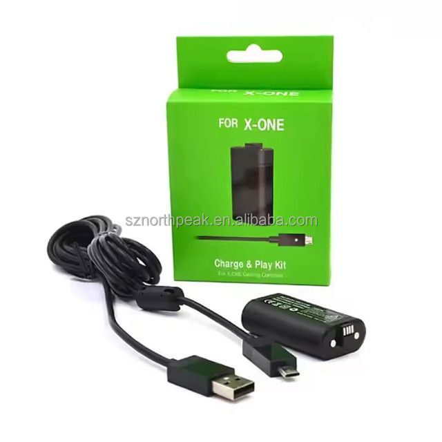 Charger Battery Kit for Xboxes One Joystick Controller Replacement for Xbox One Gamepad Rechargeable Battery Pack With Usb Cable