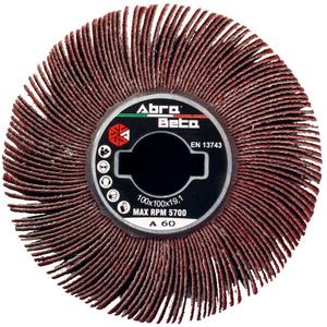 ABRA BETA - AB001351124 Ruedas de aleta satinex con agujero en tela de corindón (paquete múltiple)-EAN 8020935704868 ABRASIVOS - Product Image 1