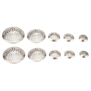 Couverture de ventilation ronde en acier inoxydable Resonance, 29 mm, pour armoires, placards, meubles, armoires à chaussures - Product Image 5