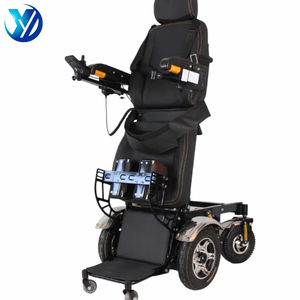 Fauteuil roulant électrique à commande à distance avec excellent amortissement des chocs, inclinable et avec rehausseur de jambe, idéal pour les longs trajets - Product Image 2