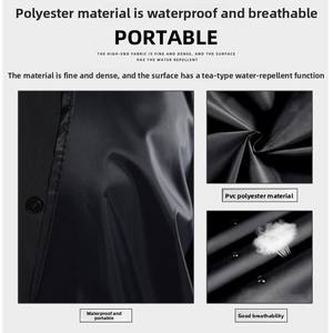 BOFA EVA Chubasquero impermeable reutilizable XL Tamaño Chaqueta de equipo de lluvia de emergencia con capucha para adultos para niños y niñas para senderismo - Product Image 4