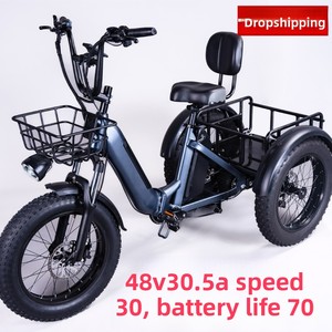Livraison directe, scooter électrique pliable rétro à trois roues, antidérapant, <span class=keywords><strong>remorque</strong></span> <span class=keywords><strong>pour</strong></span> motoneige, scooter de mobilité, batterie au lithium, autonomie de 65 km - Product Image 2