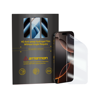 Pelindung Layar Privasi Anti Spy 360 Derajat, Lembaran Hidrogel Matte untuk Ponsel, Ketebalan 0.3mm