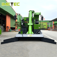Nouveau camion de collecte de fumier Imetec 9QF Chine 5m avec benne basculante auto-déchargeante pour vaches, moutons et porcs
