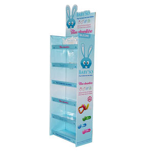 Supports d'affichage pop-up FSC <span class=keywords><strong>Palette</strong></span> Étagères en papier recyclé sur pied Support de gâteau rotatif pliable Support de prix pour point de magasin - Product Image 3